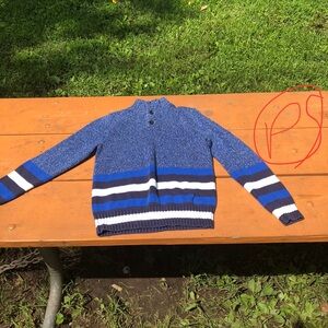 Boy’s Blue Striped Sweater